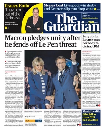 The Guardian Frontpage