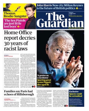 The Guardian Frontpage