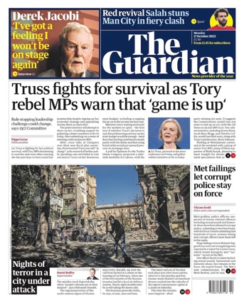 The Guardian Frontpage