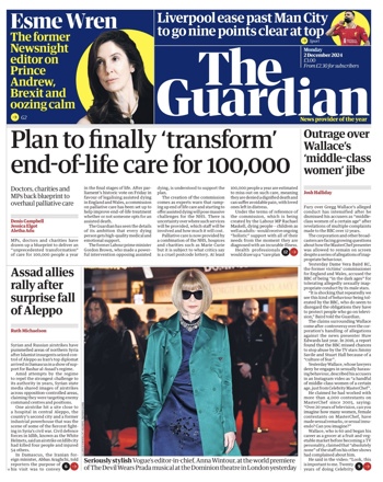The Guardian Frontpage