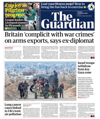 The Guardian Frontpage