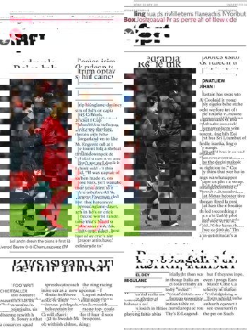 The Independent Back Page