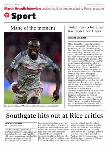 The Independent Backpage