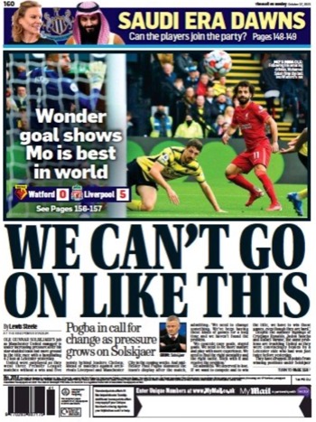 The Mail On Sunday Backpage