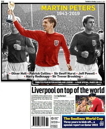 The Mail on Sunday Backpage