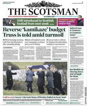 The Scotsman Frontpage