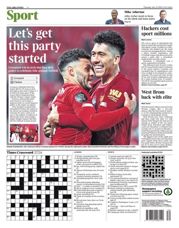 The Times backpage