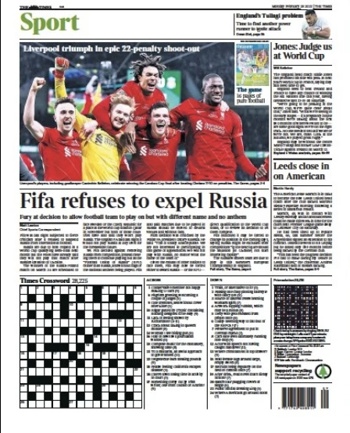 The Times Backpage