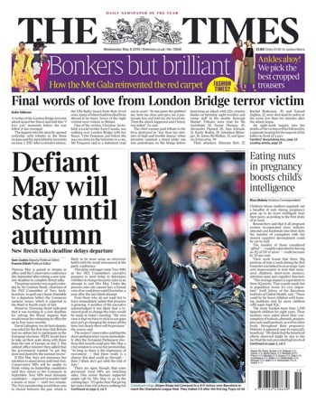 The Times Frontpage
