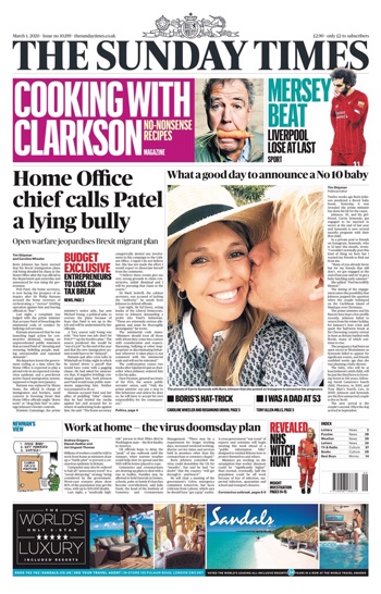 The Times Frontpage