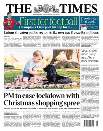 The Times Frontpage