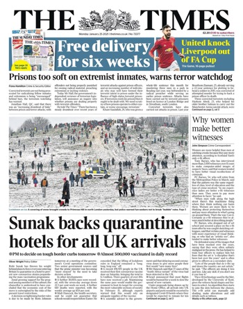 The Times Frontpage