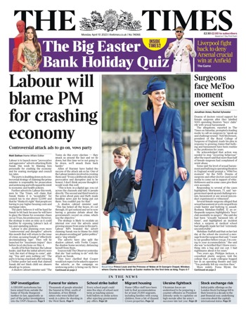 The Times Frontpage