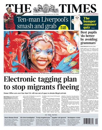 The Times Frontpage