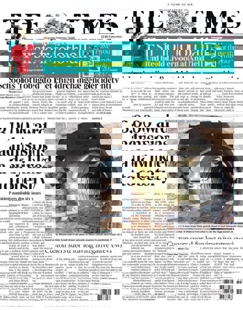 The Times Frontpage
