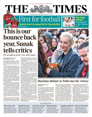 The Times Frontpage
