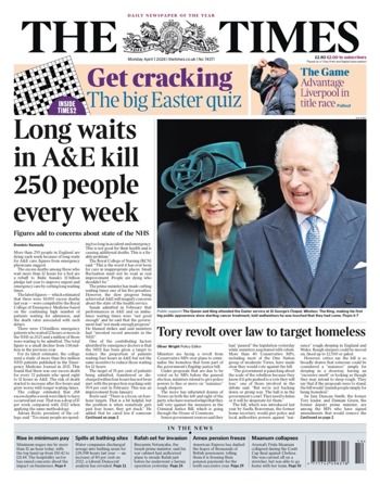 The Times Frontpage
