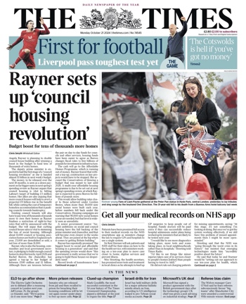 The Times Frontpage
