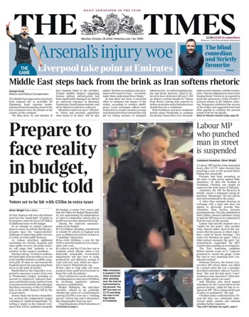 The Times Frontpage