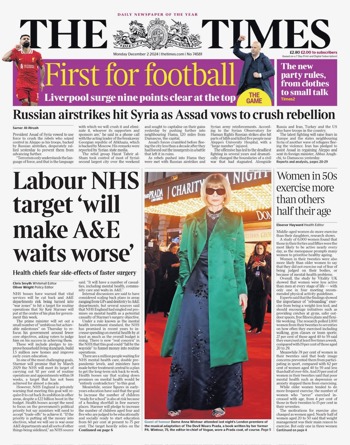 The Times Frontpage