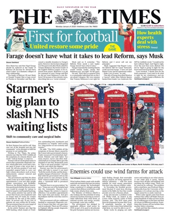The Times Frontpage