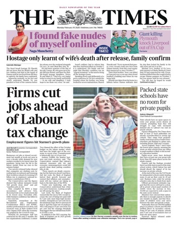The Times Frontpage