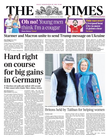 The Times Frontpage