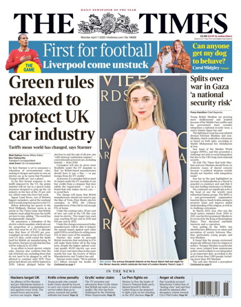 The Times Frontpage