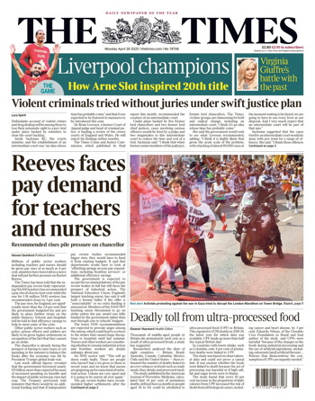 The Times Frontpage