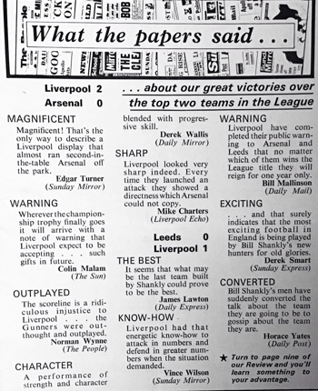 What The Papers Said