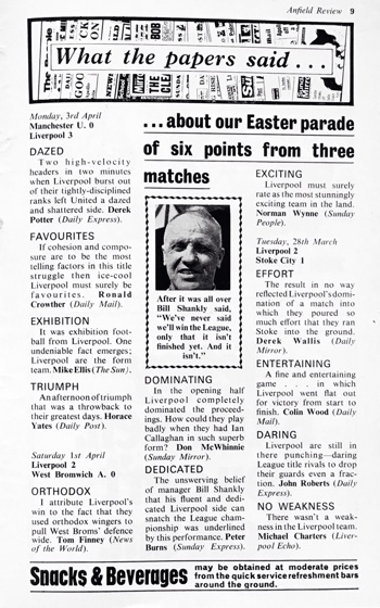 What The Papers Said