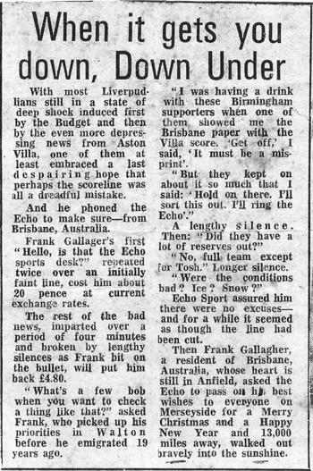 When It Gets You Down Under