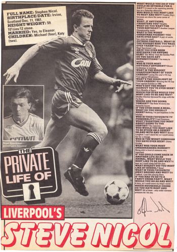 The Private Life of Steve Nicol