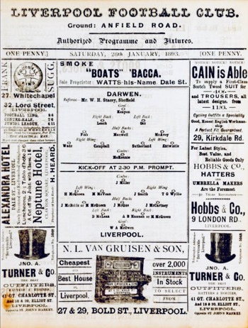 Match programme