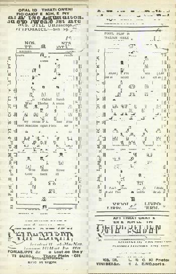 Match programme