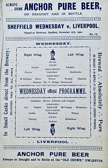 Match programme