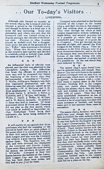 Match programme page 5