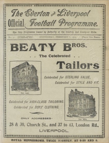 Match programme