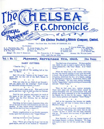 Match programme