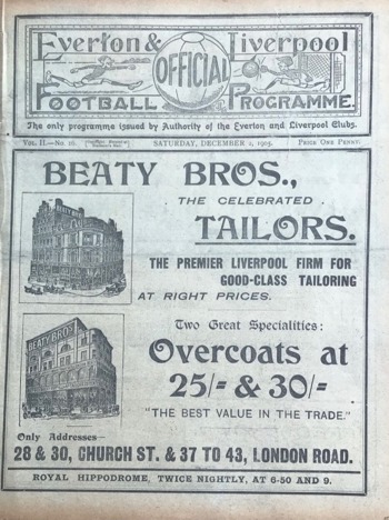 Match programme