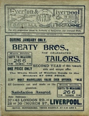 Match programme