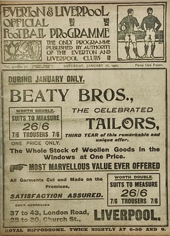 Match programme
