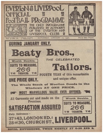Match programme