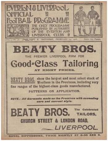 Match programme