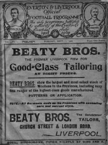 Match programme