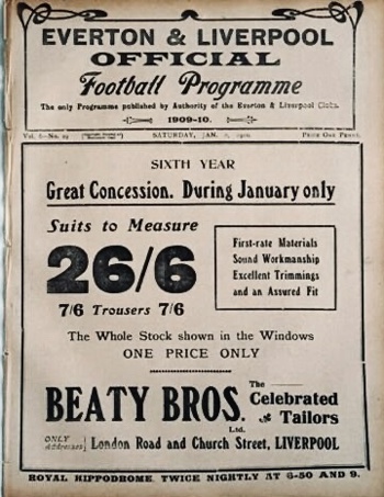 Match programme