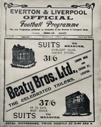 Match programme