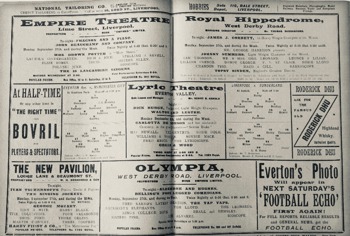 Match programme lineups