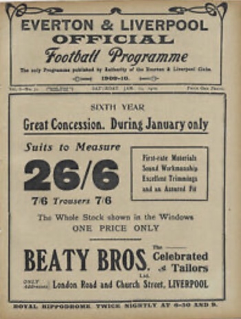 Match programme (Postponed)