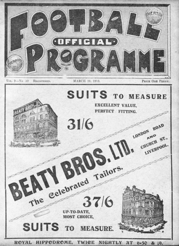 Match programme